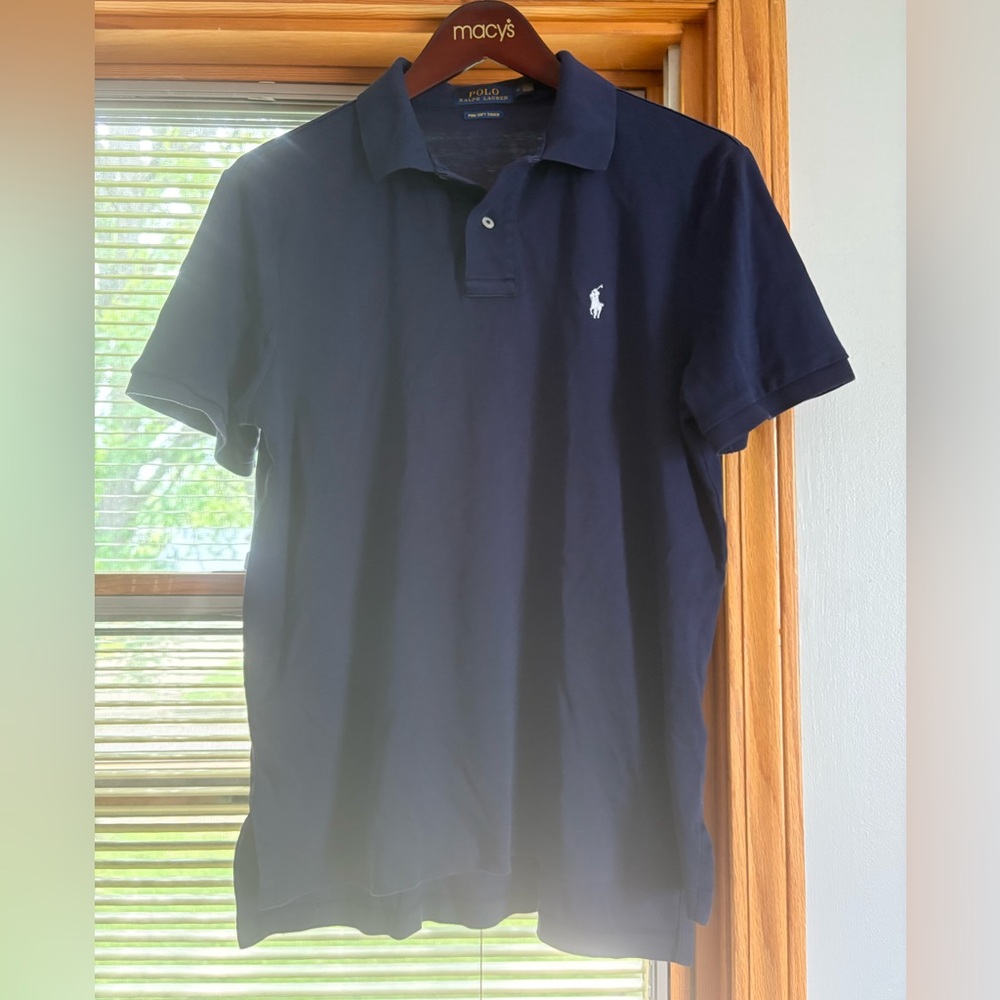 Ralph Lauren Blue Polo Shirt Classic Style